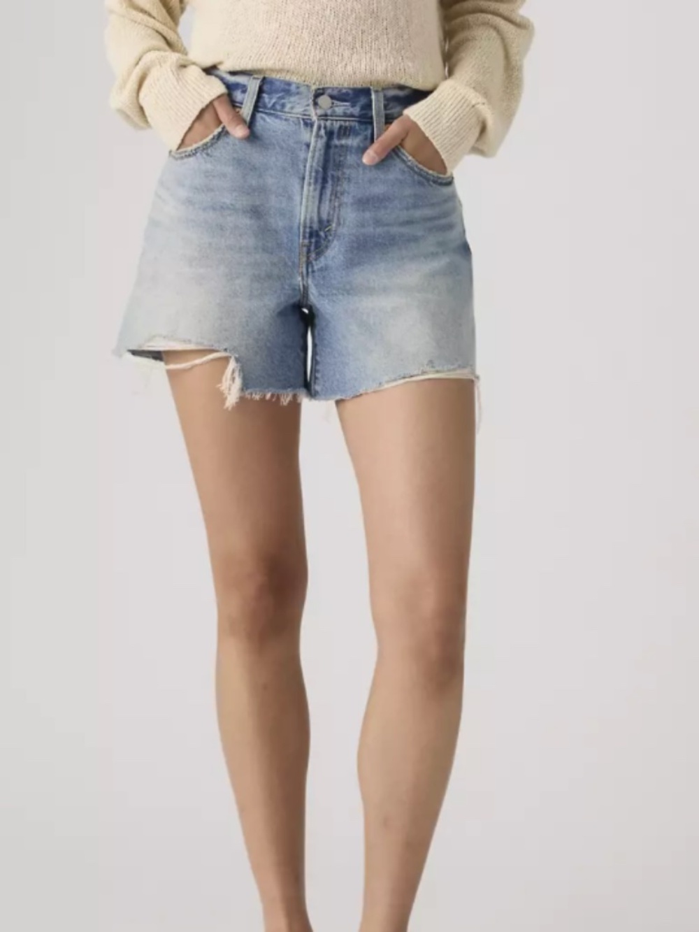 Levi's Ribcage Denim Shorts